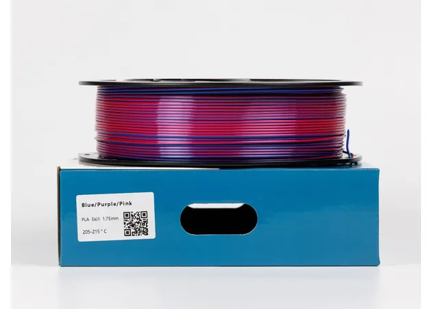 Фото 2 - PLA Silk Blue Purple Pink Tri-Color Filament ALL3DP 1 kg