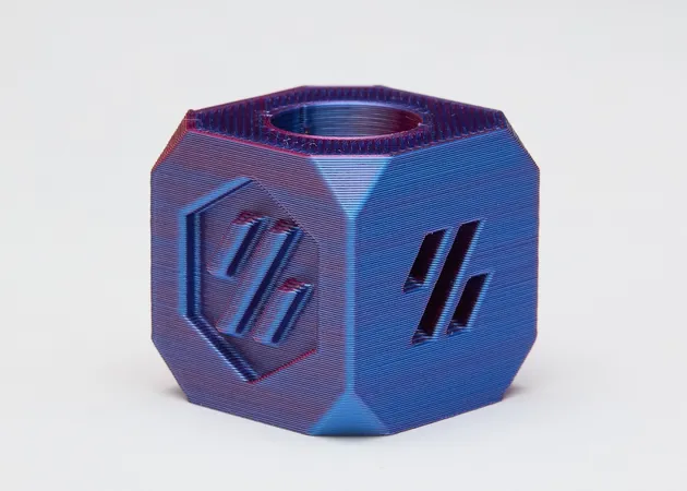 Фото 9 - PLA Silk Blue Purple Pink Tri-Color Filament ALL3DP 1 kg