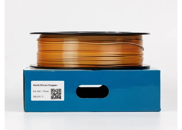Фото 3 - PLA Silk Gold Silver Copper Tri-Color Filament ALL3DP 1 kg