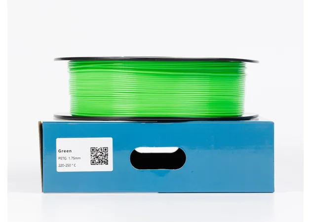 Фото 2 - Зелений PETG (ПЕТГ) coPET пластик для 3D принтера 1кг 1.75мм