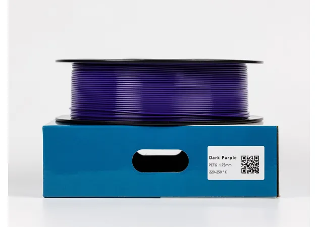 Фото 2 - Темно-фіолетовий PETG (ПЕТГ) coPET пластик для 3D принтера | DarkPurple PETG 1кг | 1.75мм | 330м