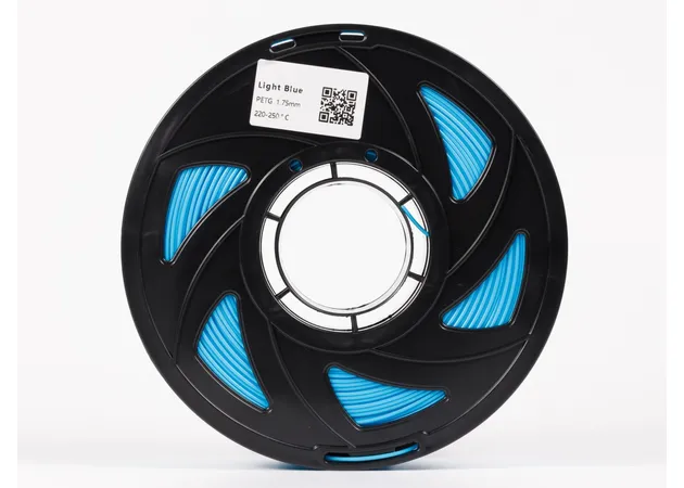 Фото 4 - Блакитний PETG (ПЕТГ) coPET пластик для 3D принтера | LightBlue PETG 1кг | 1.75мм | 330м