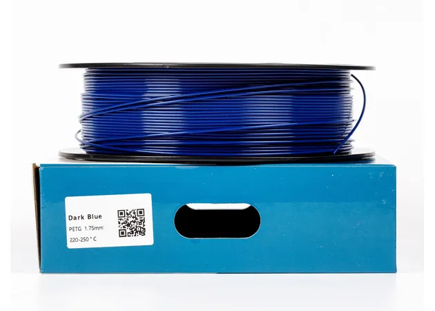 Фото 3 - Темно-синій PETG (ПЕТГ) coPET пластик для 3D принтера | DarkBlue PETG 1кг | 1.75мм | 330м
