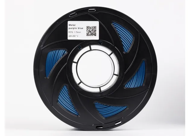 Фото 3 - Фіолетово Синій Металік PETG пластик для 3D принтера | PETG Filament Metal purple blue 1кг | 1.75мм | 330м