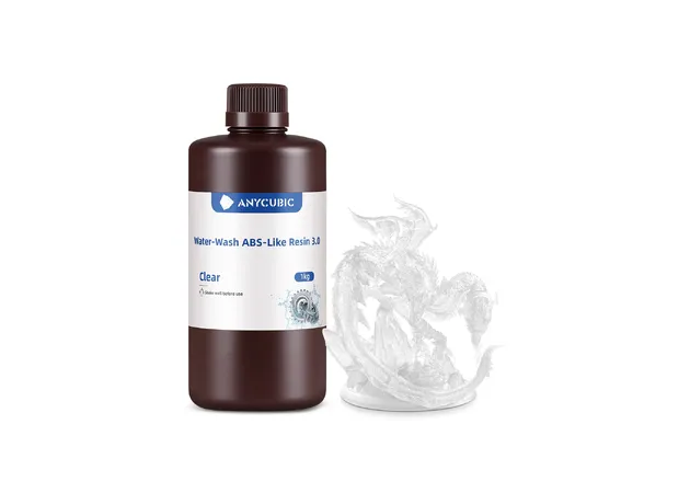 Фото 2 - Anycubic Water-Wash ABS-Like Resin 3.0 Clear 1 kg