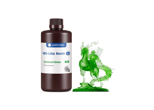 Фото 2 - Anycubic ABS-Like Resin 3.0 Translucent Green 1 kg