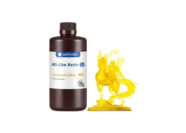 Фото 2 - Anycubic ABS Like Resin 3.0 Translucent Yellow