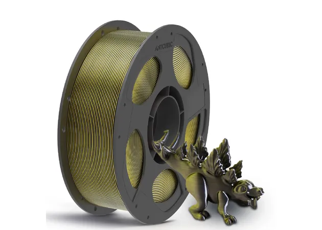 Фото 3 - Anycubic PLA Silk Dual Color Black Gold Filament 1 kg 1.75 mm for 3D Printer