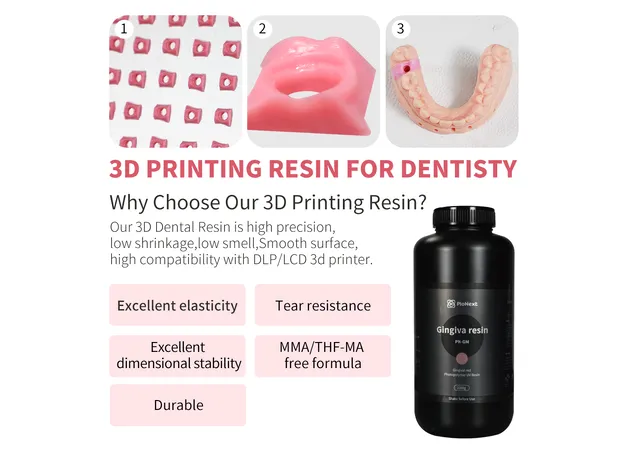 Фото 7 - Gingiva resin gingival red 0.5KG