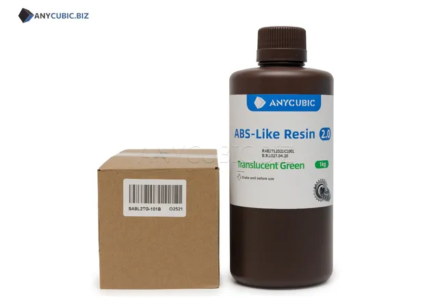 Фото 2 - Anycubic ABS-Like Resin 2.0 Translucent Green 1 kg
