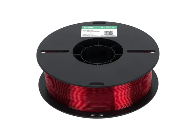 Фото 2 - eSUN TPU-95A Translucent Red Flexible TPU Filament 1 kg
