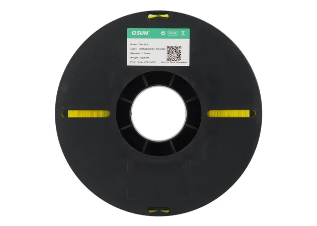 Фото 3 - eSUN TPU-95A Translucent Yellow Flexible TPU Filament 1 kg
