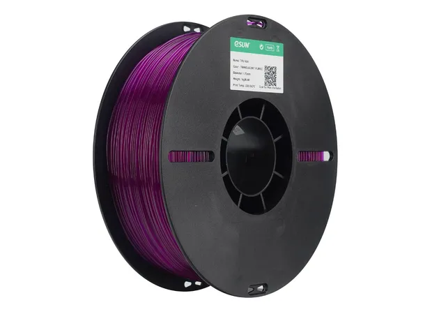 Фото 4 - eSUN TPU-95A Translucent Purple Flexible TPU Filament 1 kg