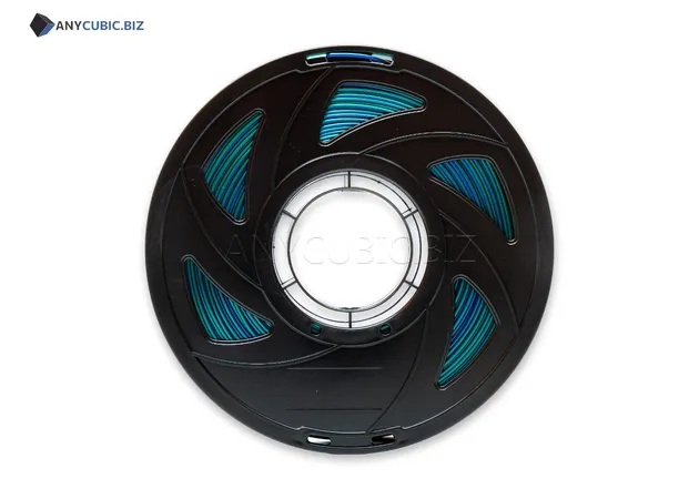 Фото 4 - PLA Silk Blue Green Purple Tri-Color Filament ALL3DP 1 kg 1.75 mm